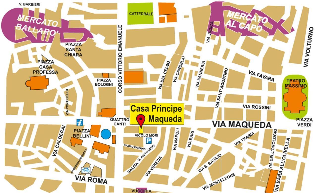 Ferienwohnung Casa Principe Maqueda Palermo Exterior foto